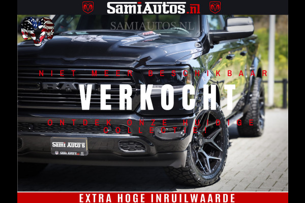 Dodge Ram 1500 GT EDITION | 5.7 V8 HEMI | VIRTUAL COCKPIT | HEAD-UP | ADAPTIVE CRUISE | 360 CAMERA | TRX PACK | Comfortabele Dubbele Cabine met Royale 5 Zitplaatsen | BPM vrij BPM vrij | Nu Leverbaar uit Voorraad | Voorraad Nr 2434