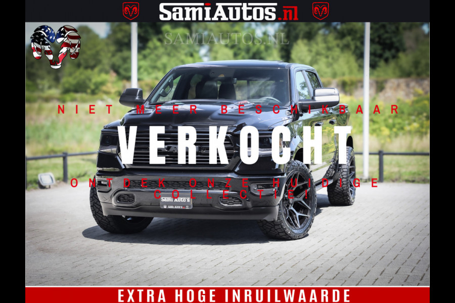 Dodge Ram 1500 GT EDITION | 5.7 V8 HEMI | VIRTUAL COCKPIT | HEAD-UP | ADAPTIVE CRUISE | 360 CAMERA | TRX PACK | Comfortabele Dubbele Cabine met Royale 5 Zitplaatsen | BPM vrij BPM vrij | Nu Leverbaar uit Voorraad | Voorraad Nr 2434