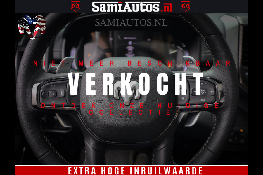 Dodge Ram 1500 GT EDITION | 5.7 V8 HEMI | VIRTUAL COCKPIT | HEAD-UP | ADAPTIVE CRUISE | 360 CAMERA | TRX PACK | Comfortabele Dubbele Cabine met Royale 5 Zitplaatsen | BPM vrij BPM vrij | Nu Leverbaar uit Voorraad | Voorraad Nr 2434