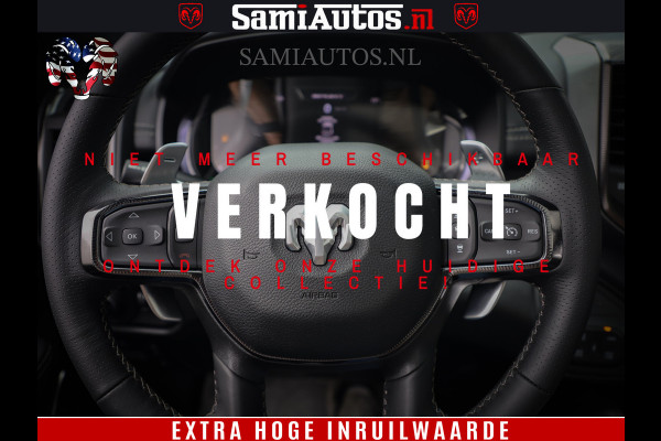 Dodge Ram 1500 GT EDITION | 5.7 V8 HEMI | VIRTUAL COCKPIT | HEAD-UP | ADAPTIVE CRUISE | 360 CAMERA | TRX PACK | Comfortabele Dubbele Cabine met Royale 5 Zitplaatsen | BPM vrij BPM vrij | Nu Leverbaar uit Voorraad | Voorraad Nr 2434