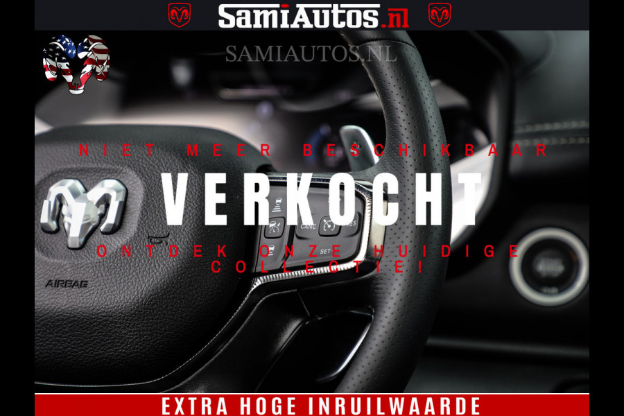 Dodge Ram 1500 GT EDITION | 5.7 V8 HEMI | VIRTUAL COCKPIT | HEAD-UP | ADAPTIVE CRUISE | 360 CAMERA | TRX PACK | Comfortabele Dubbele Cabine met Royale 5 Zitplaatsen | BPM vrij BPM vrij | Nu Leverbaar uit Voorraad | Voorraad Nr 2434