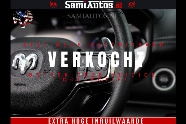 Dodge Ram 1500 GT EDITION | 5.7 V8 HEMI | VIRTUAL COCKPIT | HEAD-UP | ADAPTIVE CRUISE | 360 CAMERA | TRX PACK | Comfortabele Dubbele Cabine met Royale 5 Zitplaatsen | BPM vrij BPM vrij | Nu Leverbaar uit Voorraad | Voorraad Nr 2434