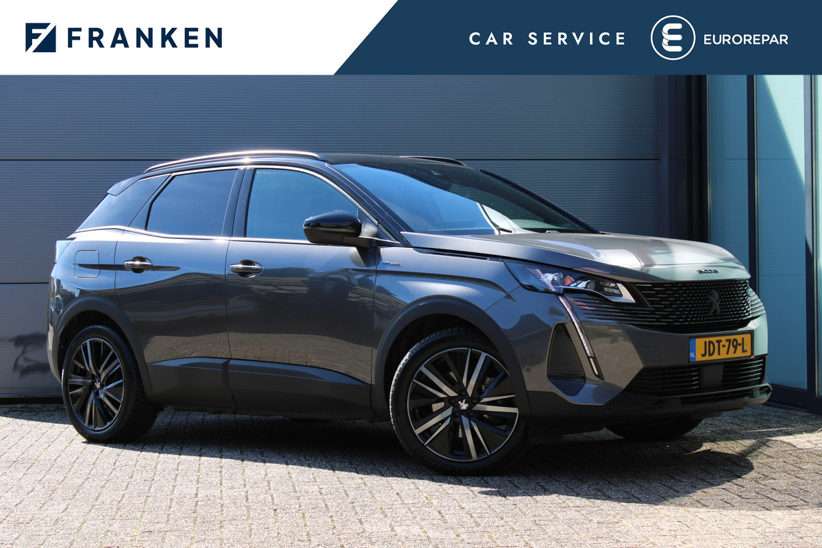 Peugeot 3008 1.6 HYbrid 225 GT | Black Pack | Navigatie 3D | Adaptieve cruise Peugeot 3008 1.6 HYbrid 225 GT | Black Pack | Navigatie 3D | Adaptieve cruise