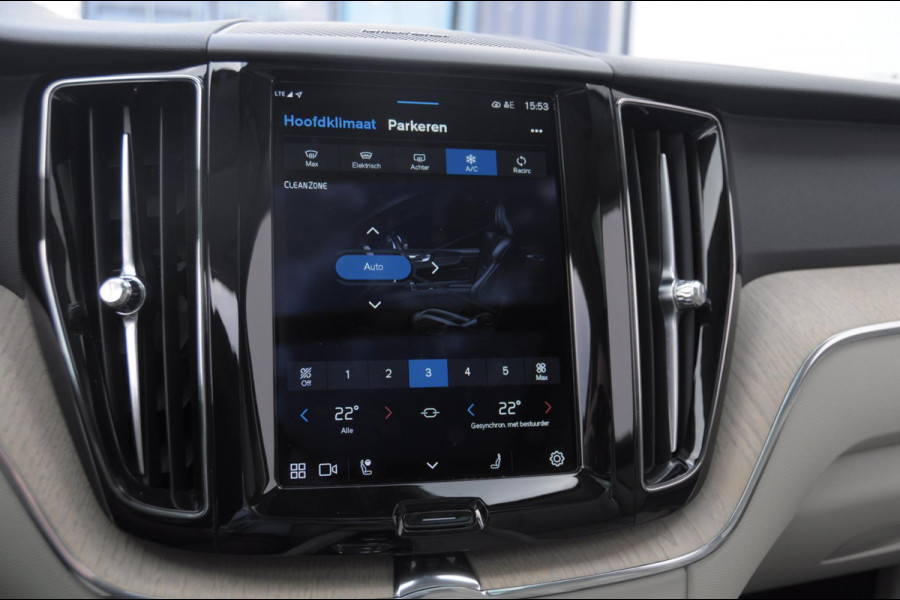 Volvo XC60 T6 350PK Automaat AWD Plus Bright Apple Carplay / Adaptive cruise control / Panorama dak / parkeersensoren met 360 camera / BLIS / Harman kardon audio / Stoelventilatie / Elektrisch bedienbare bestuurderstoel met geheugen / Keyless Entry / Elektrische achterklep