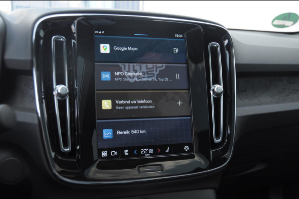 Volvo C40 Single Motor Extended Range Plus 82 kWh / Adaptive cruise control   / Pilot assist / BLIS / Stoel en stuur verwarming / Elektrische achterklep / Parkeersensoren met camera / Google infotainment