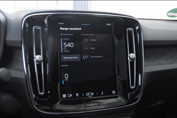 Volvo C40 Single Motor Extended Range Plus 82 kWh / Adaptive cruise control   / Pilot assist / BLIS / Stoel en stuur verwarming / Elektrische achterklep / Parkeersensoren met camera / Google infotainment