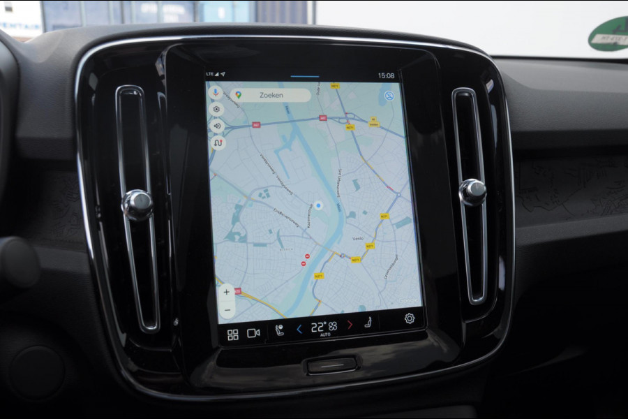 Volvo C40 Single Motor Extended Range Plus 82 kWh / Adaptive cruise control   / Pilot assist / BLIS / Stoel en stuur verwarming / Elektrische achterklep / Parkeersensoren met camera / Google infotainment