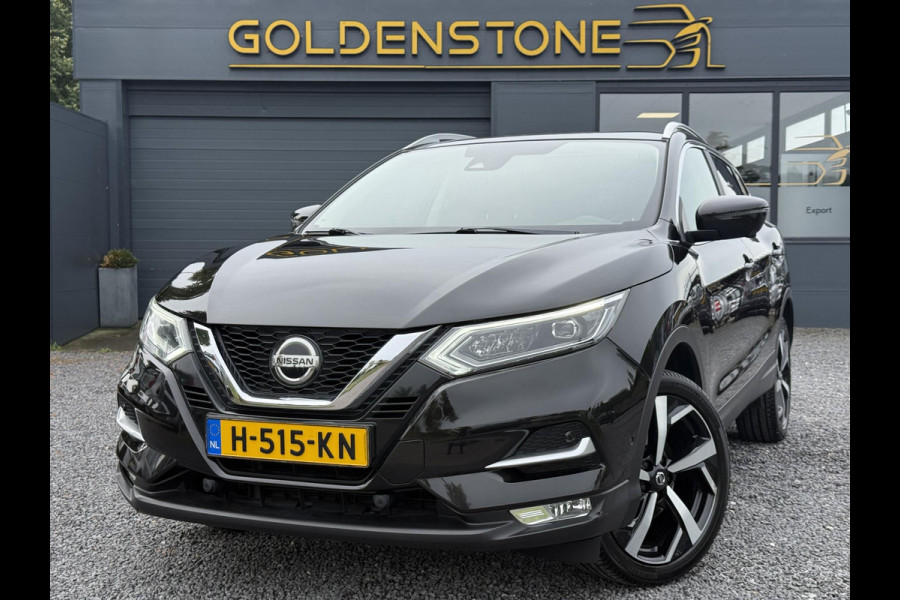 Nissan QASHQAI 1.3 DIG-T Tekna + 2e Eigenaar,Pano,Navi,Camera,Trekhaak,Stoelverwarming,Clima,Cruise,Pdc V+A,Keyless,Halfleder,Dealer Onderhouden,Apk tot 03-2026