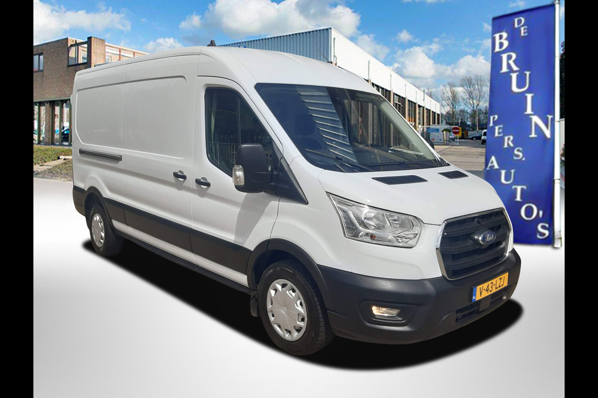 Ford Transit 170Pk TDCI L3H2 Autm. L & R Schuifdeur ZONDER KRASSEN & DEUKEN Airco Cruisecontrol Camera Trekhaak