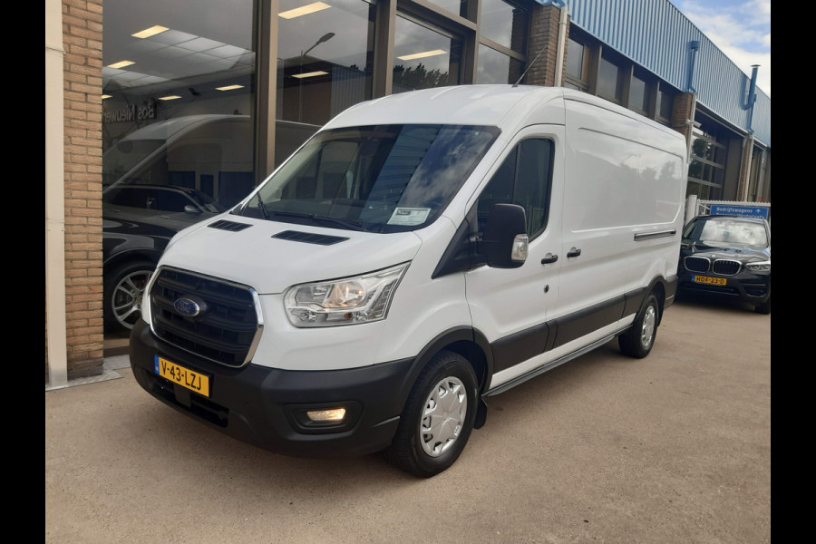 Ford Transit 170Pk TDCI L3H2 Autm. L & R Schuifdeur ZONDER KRASSEN & DEUKEN Airco Cruisecontrol Camera Trekhaak