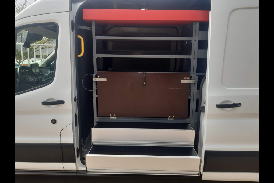 Ford Transit 170Pk TDCI L3H2 Autm. L & R Schuifdeur ZONDER KRASSEN & DEUKEN Airco Cruisecontrol Camera Trekhaak