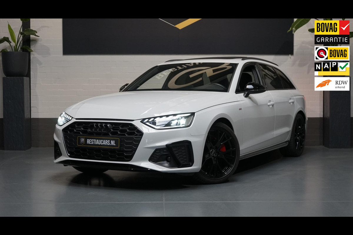 Audi A4 Avant 40 TFSI Quattro Black Optik 3x S-Line AUTOMAAT-ACC-BANG&OLUFSEN-CAMERA-CARPLAY-KEYLESS-MATRIX LED-PANORAMA-VIRTUEEL