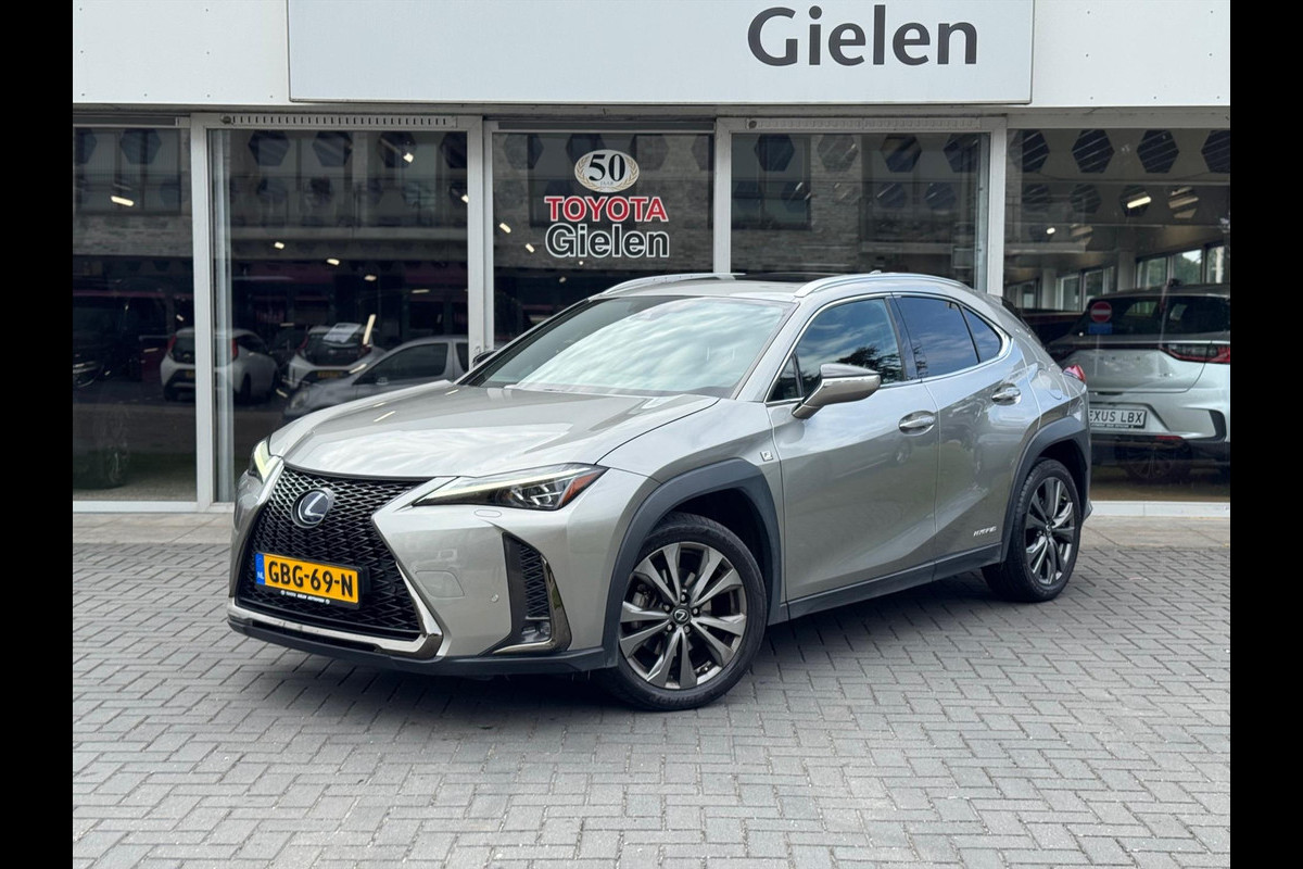 Lexus UX 250h AWD F Sport Line | Schuifdak, Groot scherm, Leer, Stoelverwarming, Dodehoekherkenning, Parkeersensoren, Elektrische achterk