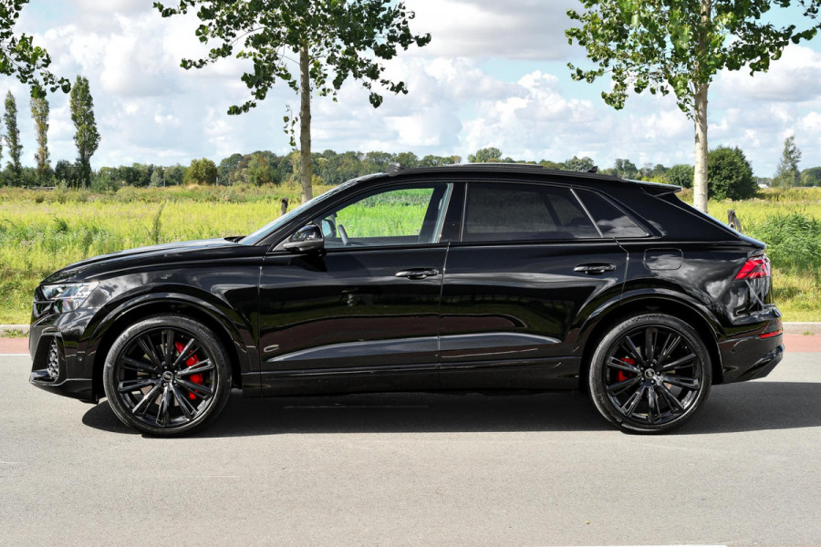 Audi Q8 60 TFSI e quattro Pro Line S Competition. RS Zetels, Leder Design, Pano, OLED, HUD, B&O, 360 3D, Trekh, ACC, Keyless, 23"!