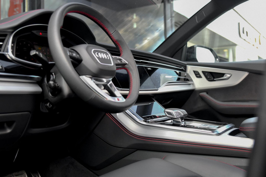 Audi Q8 60 TFSI e quattro Pro Line S Competition. RS Zetels, Leder Design, Pano, OLED, HUD, B&O, 360 3D, Trekh, ACC, Keyless, 23"!