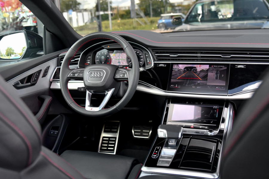Audi Q8 60 TFSI e quattro Pro Line S Competition. RS Zetels, Leder Design, Pano, OLED, HUD, B&O, 360 3D, Trekh, ACC, Keyless, 23"!