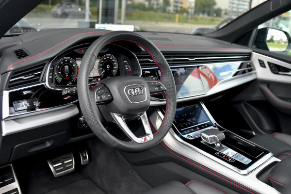 Audi Q8 60 TFSI e quattro Pro Line S Competition. RS Zetels, Leder Design, Pano, OLED, HUD, B&O, 360 3D, Trekh, ACC, Keyless, 23"!