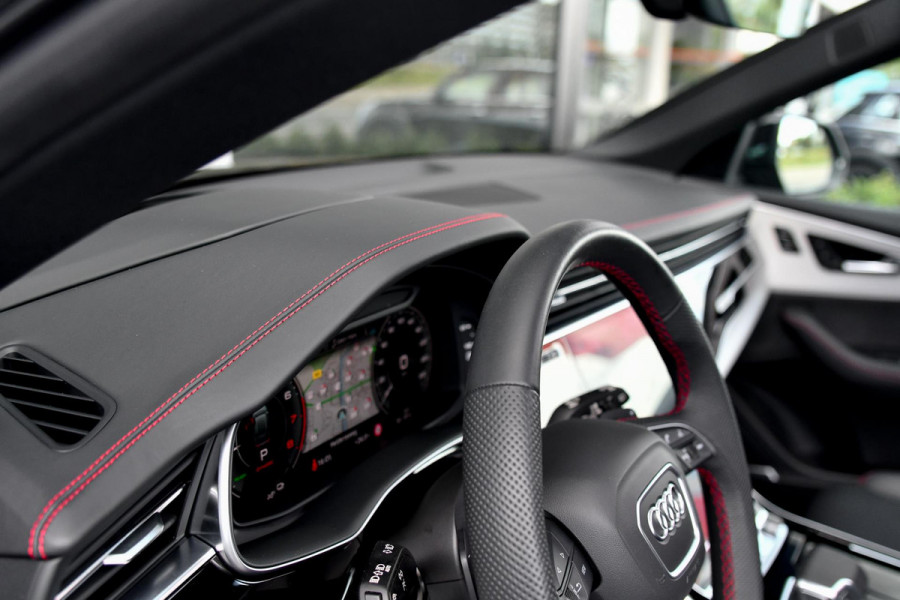 Audi Q8 60 TFSI e quattro Pro Line S Competition. RS Zetels, Leder Design, Pano, OLED, HUD, B&O, 360 3D, Trekh, ACC, Keyless, 23"!