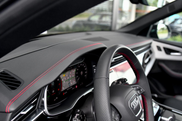 Audi Q8 60 TFSI e quattro Pro Line S Competition. RS Zetels, Leder Design, Pano, OLED, HUD, B&O, 360 3D, Trekh, ACC, Keyless, 23"!
