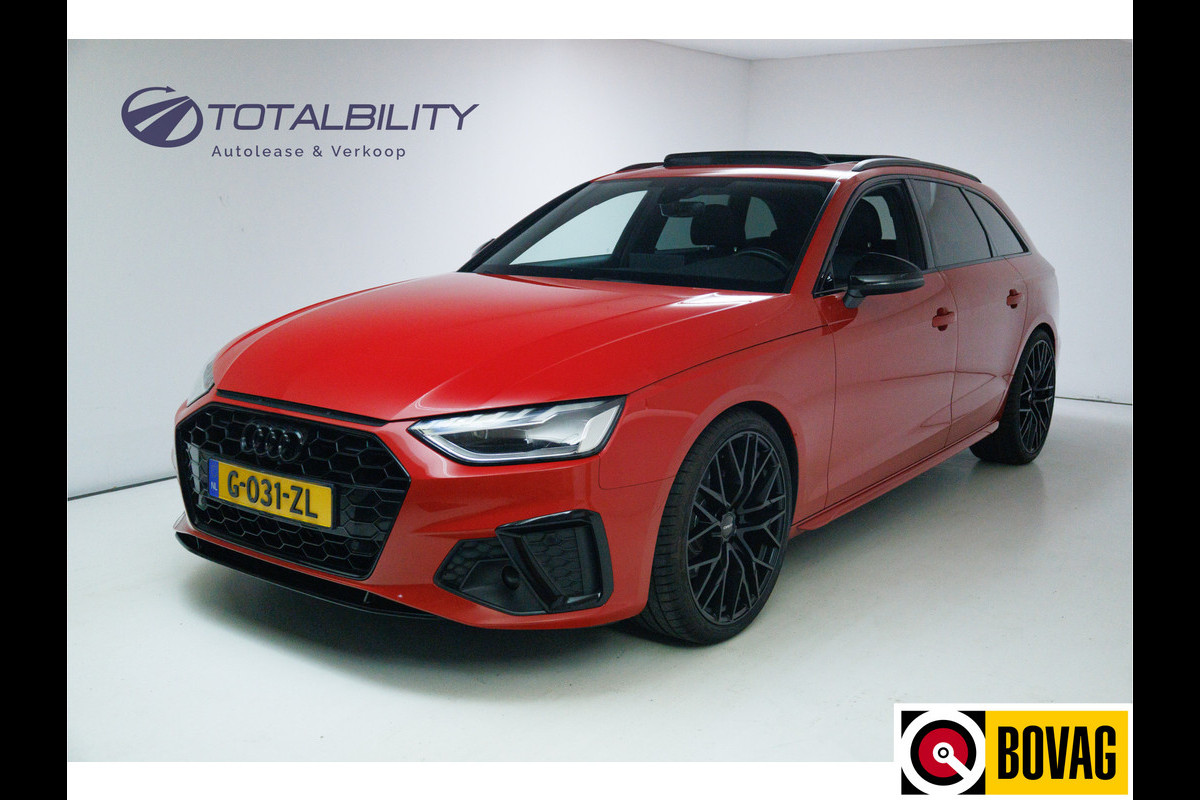 Audi A4 Avant 35 TFSI 3X S-Line 150 PK | NL auto | Black optic | Panoramadak | 1/2 Leer | Virtual dashboard, Adaptive Cruise