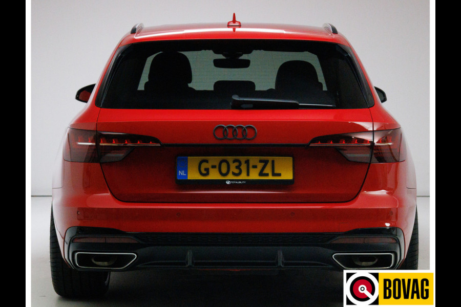 Audi A4 Avant 35 TFSI 3X S-Line 150 PK | NL auto | Black optic | Panoramadak | 1/2 Leer | Virtual dashboard, Adaptive Cruise
