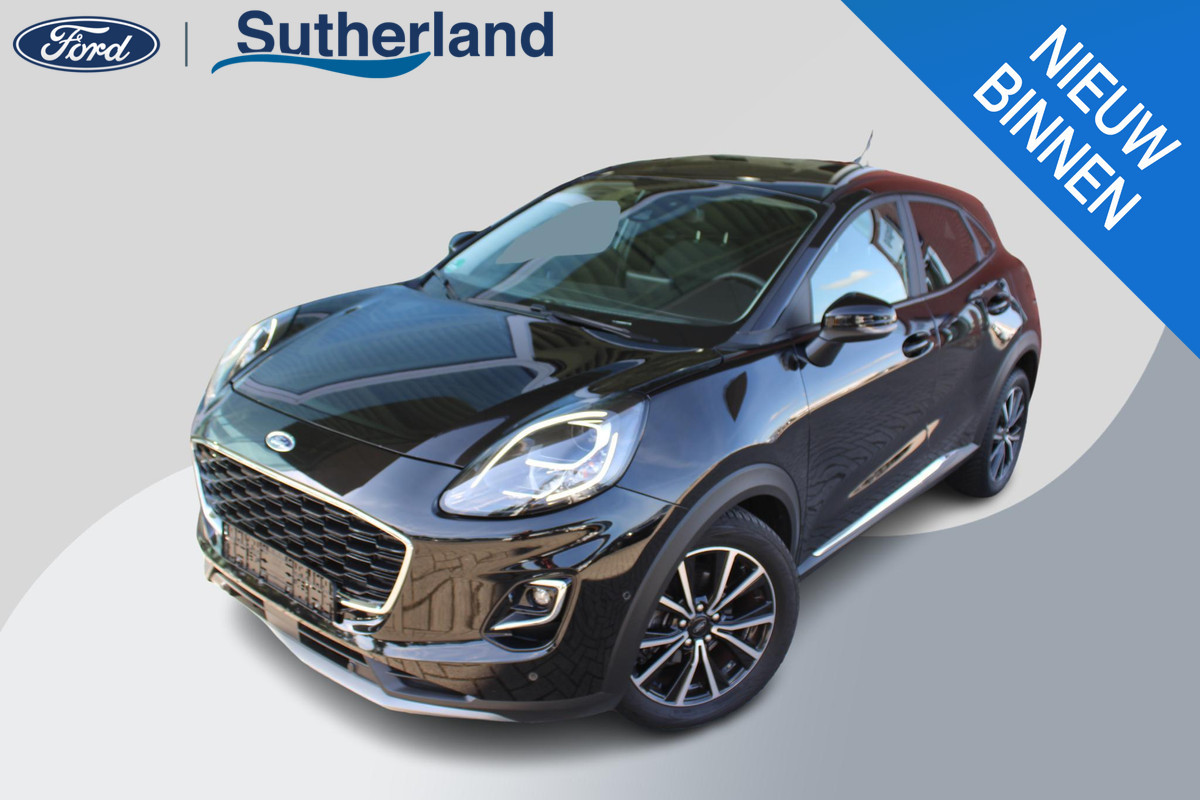 Ford Puma 1.0 EcoBoost 125 PK Hybrid Titanium Automaat | Winterpack | Climate Control | Adaptieve Cruise Control | Navigatie | Privacy Glass Ford Puma 1.0 EcoBoost 125 PK Hybrid Titanium Automaat | Winterpack | Climate Control | Adaptieve Cruise Control | Navigatie | Privacy Glass