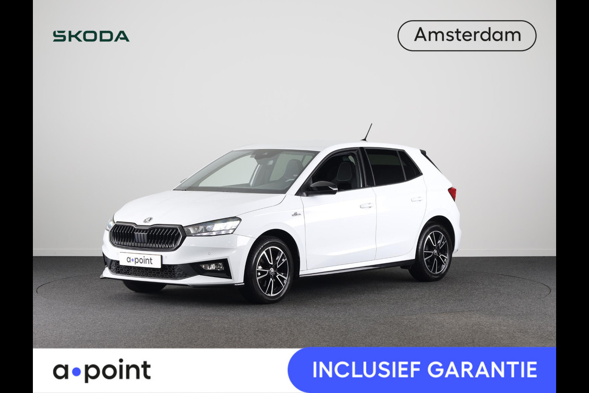 Škoda Fabia 1.0 TSI Monte Carlo 115 pk Automaat (DSG) | Verlengde garantie | Navigatie via App | Parkeersensoren | Achteruitrijcamera | Adaptieve cruise control | LED koplampen |