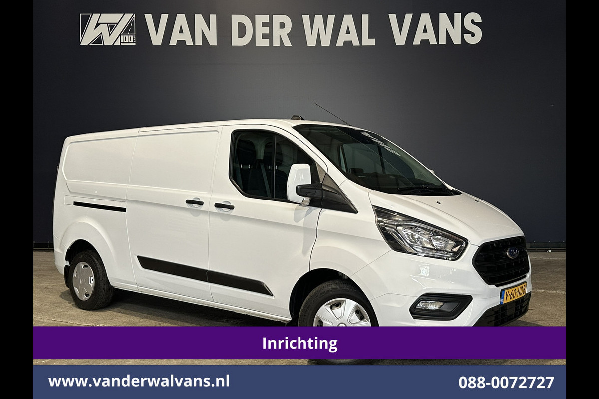 Ford Transit Custom 2.0 TDCI L2H1 Euro6 Airco | Navigatie | Camera | LED | Cruisecontrol Parkeersensoren, Verwarmde voorruit, Stoelverwarming, Bijrijdersbank, 2800kg trekvermogen