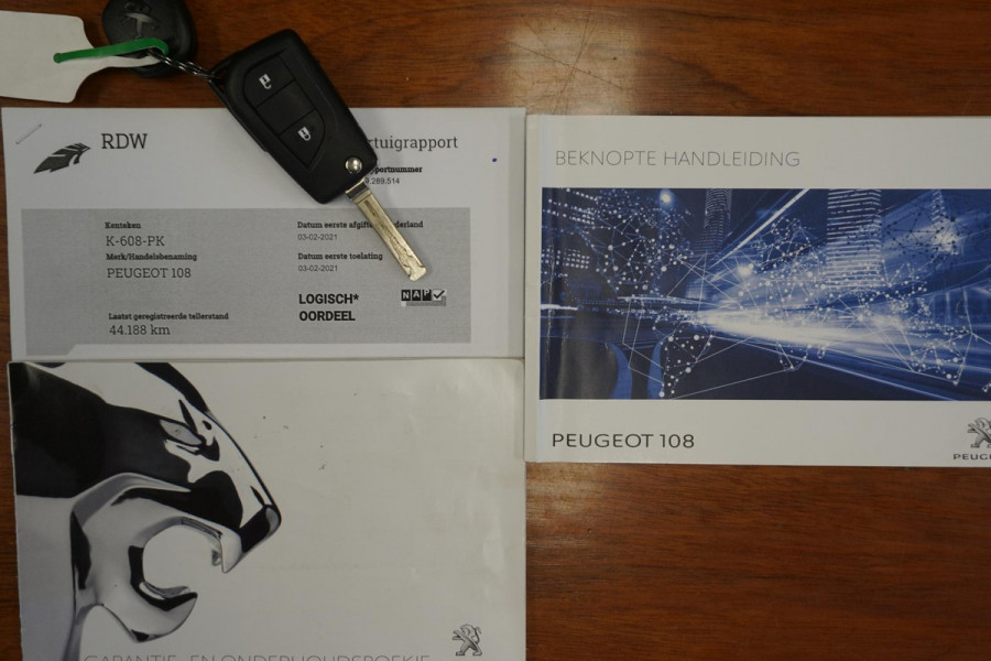 Peugeot 108 1.0 VTi Active|Dealeronderhouden|Camera|Navigatie via AppleCarplay/AndroidAuto.