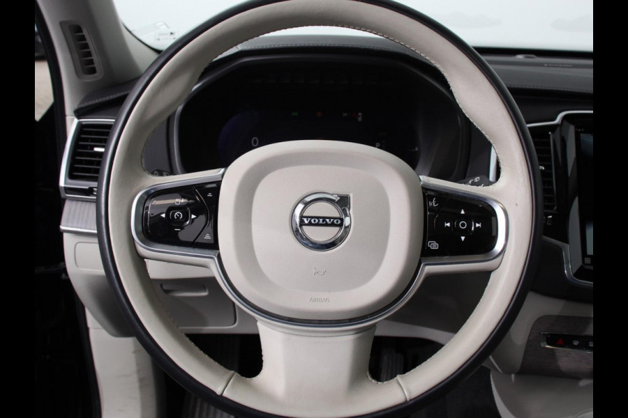 Volvo XC90 2.0 T8 Recharge AWD Ultimate Dark | Leder | Panorama-schuifdak | Navigatie | Electrisch bedienbare achterklep | Camera 360* | Elektrische trekhaak Adaptieve cruise control | Keyless | Verwarmde stoelen | LED | Stuurverwarming | Apple Carplay/ Android Auto