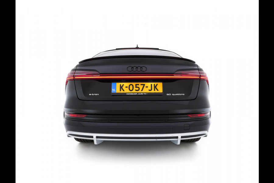 Audi e-tron Sportback 50 Quattro S-line Edition 71 kWh [ 3-Fase ] { SOH-100%} (INCL-BTW) *PANO | LEATHER-FABRIC | FULL-LED | ADAPTIVE-CRUISE | MEMORY-PACK | AIR-SUSPENSION | DIGI-COCKPIT | HEATED-SPORTSEATS | NAVI-FULLMAP | ECC | PDC | CRUISE | 20''ALU*