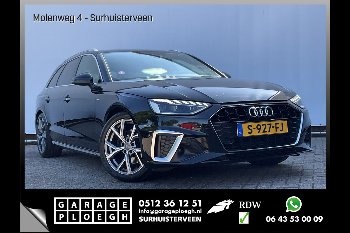 Audi A4 Avant 35 TFSI S edition Virtual Carplay Stoelverw Keyless Trekhaak Led Elek.Klep S-Line NL-Auto!