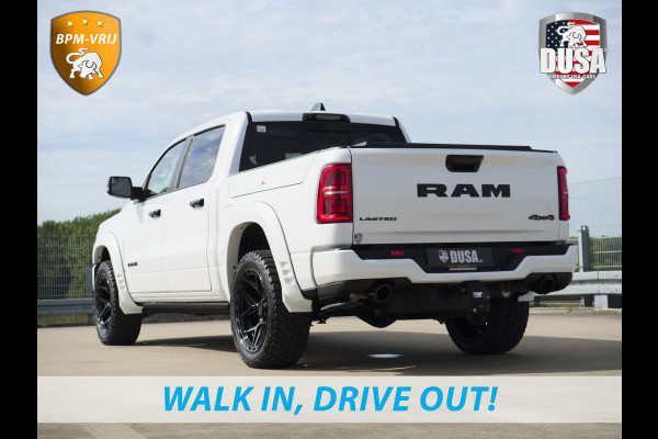 Dodge Ram | 1500 | Limited | Night | 3.0L Twin-Turbo I6 | High Output | DUSA Power Deals | Passenger Display | Trekhaak |  LPG | RAMBOX Getoonde accessoires zijn verkrijgbaar tegen meerprijs
