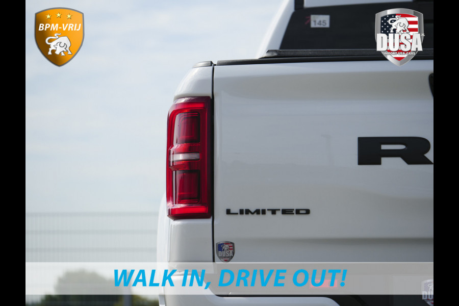 Dodge Ram | 1500 | Limited | Night | 3.0L Twin-Turbo I6 | High Output | DUSA Power Deals | Passenger Display | Trekhaak |  LPG | RAMBOX Getoonde accessoires zijn verkrijgbaar tegen meerprijs