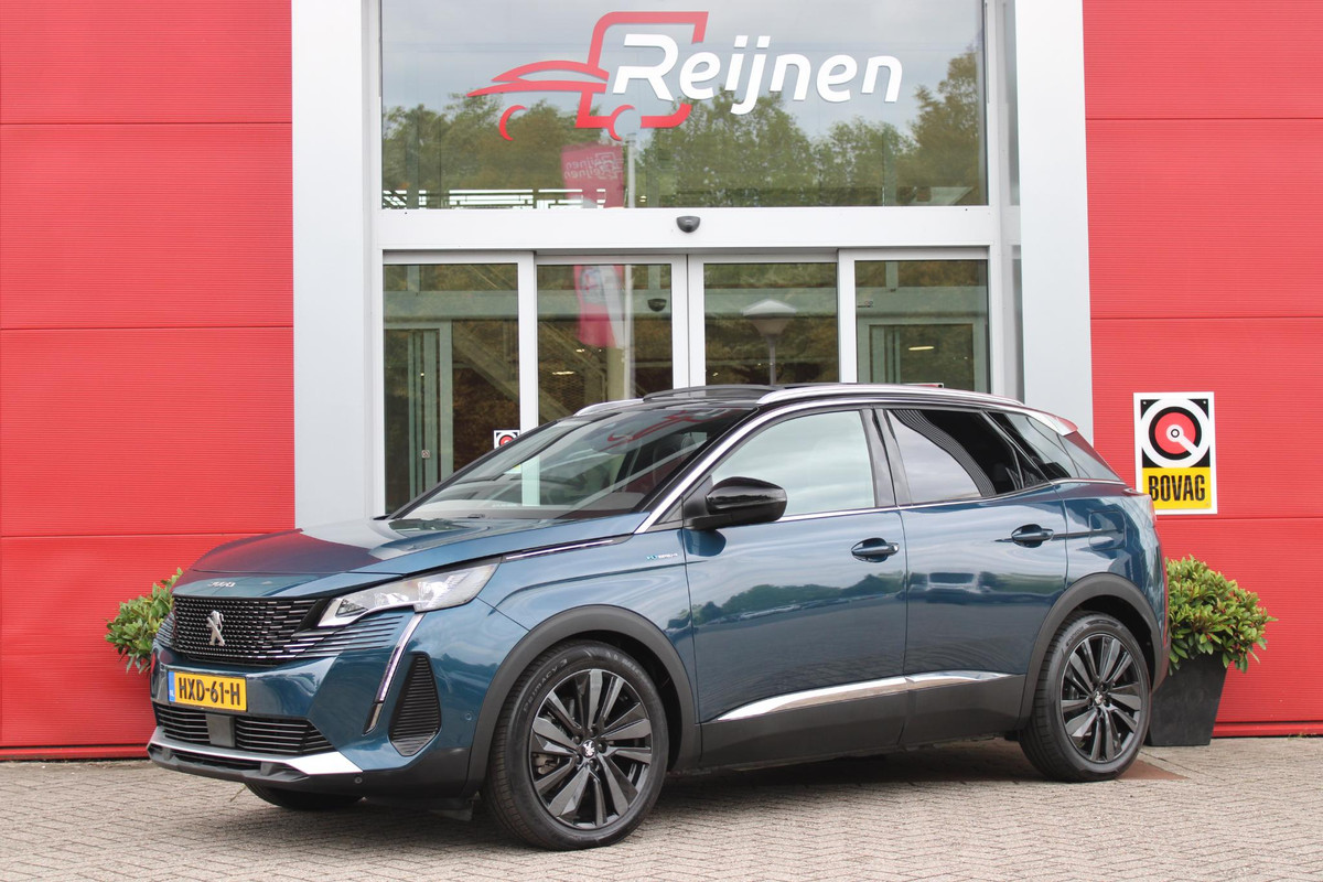 Peugeot 3008 1.6 HYbrid4 300PK GT 4WD | PANORAMISCH SCHUIF/KANTEL DAK | 19" LICHTMETALEN VELGEN "BLACK PACK" | DODEHOEK DETECTIE | NAVIGATIE | APPLE CARPLAY/ANDROID AUTO | ADAPTIVE CRUISE CONTROL | ACHTERUITRIJ CAMERA | PARKEERSENSOREN VOOR EN ACHTER | FULL LED KOPLAMPEN | CLIMATE CONTROL | DAB+ RADIO | Peugeot 3008 1.6 HYbrid4 300PK GT 4WD | PANORAMISCH SCHUIF/KANTEL DAK | 19" LICHTMETALEN VELGEN "BLACK PACK" | DODEHOEK DETECTIE | NAVIGATIE | APPLE CARPLAY/ANDROID AUTO | ADAPTIVE CRUISE CONTROL | ACHTERUITRIJ CAMERA | PARKEERSENSOREN VOOR EN ACHTER | FULL LED KOPLAMPEN | CLIMATE CONTROL | DAB+ RADIO |
