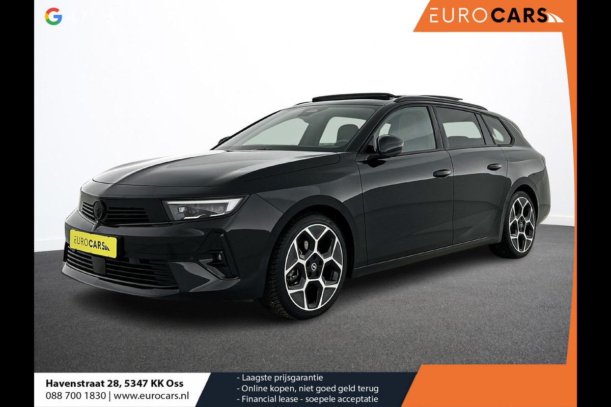 Opel Astra Sports Tourer 1.2 Ultimate Automaat | Panorama schuif/kanteldak | Apple Carplay / Andoid Auto | Leder | Navigatie | Stoel/stuur verwarming | 360 camera | LED |