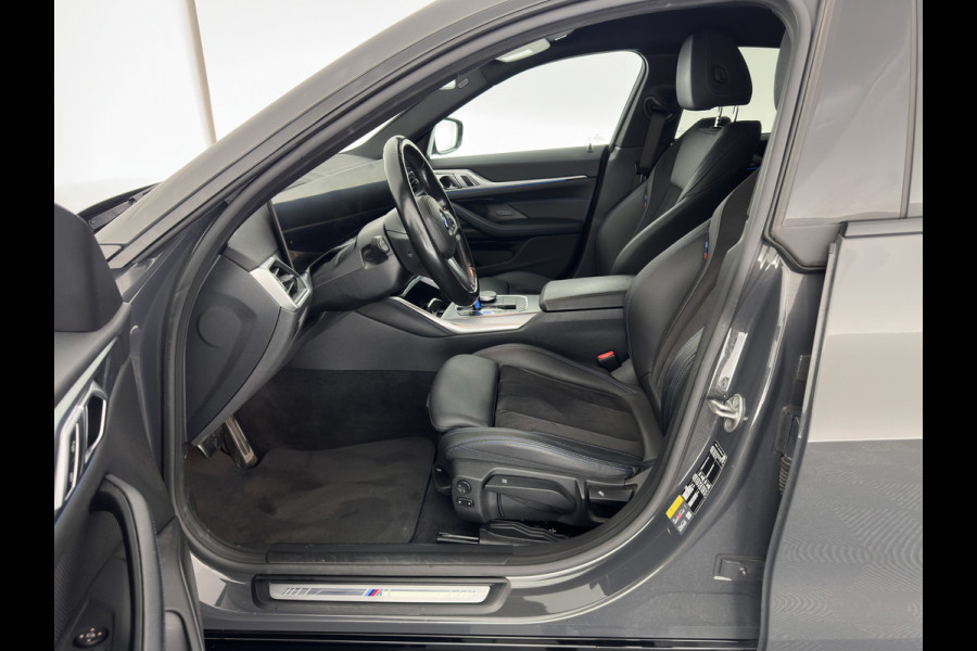BMW i4 eDrive40 84 kWh M-Sportpack [ 3-Fase ] { SOH-95%} (INCL-BTW) *LEATHER-ALCANTARA | FULL-LED | ADAPTIVE-CRUISE | WIDE-SCREEN-DIGI-COCKPIT | DAB+ | CAMERA | AMBIENT-LIGHT | CARPLAY | SPORT-SEATS | PRIVACY-GLASS | TOWBAR | 18''ALU*