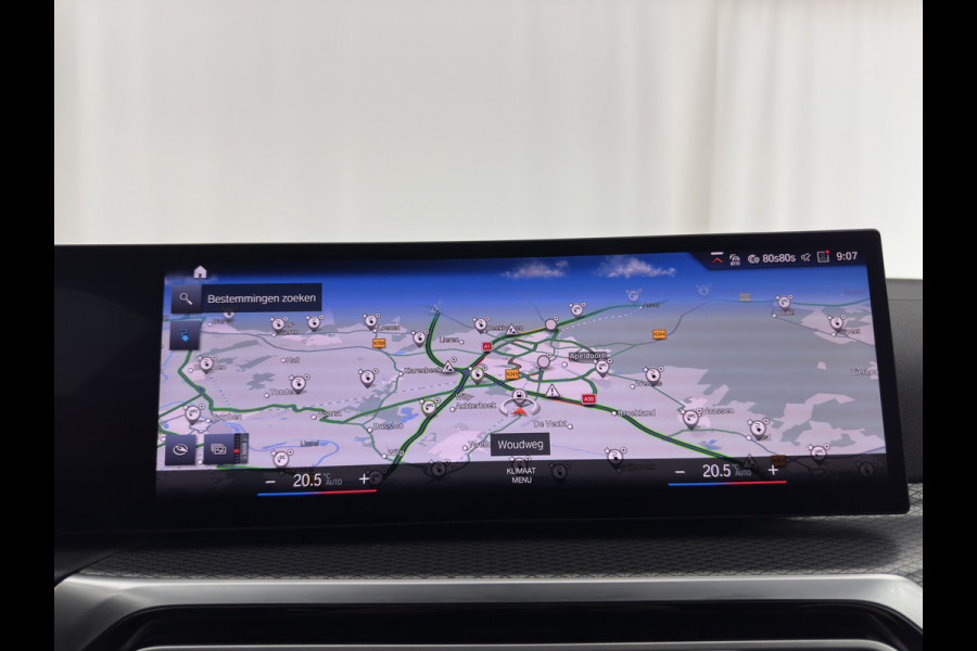 BMW i4 eDrive40 84 kWh M-Sportpack [ 3-Fase ] { SOH-95%} (INCL-BTW) *LEATHER-ALCANTARA | FULL-LED | ADAPTIVE-CRUISE | WIDE-SCREEN-DIGI-COCKPIT | DAB+ | CAMERA | AMBIENT-LIGHT | CARPLAY | SPORT-SEATS | PRIVACY-GLASS | TOWBAR | 18''ALU*