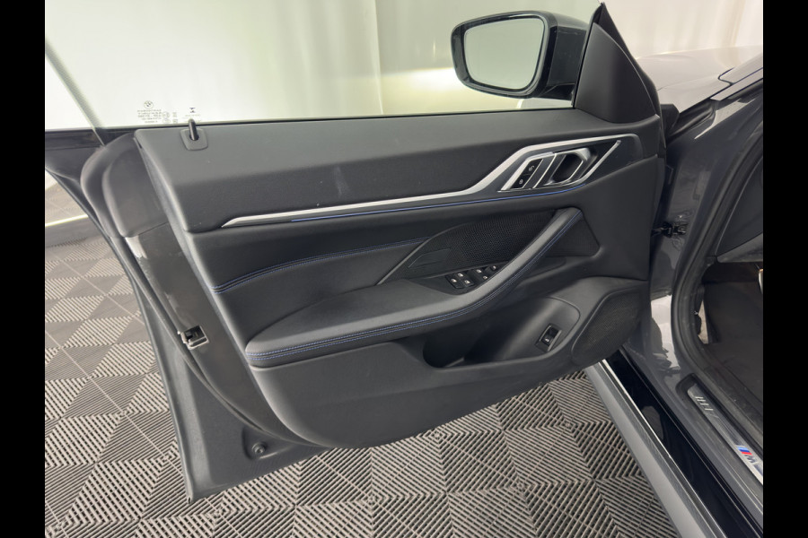 BMW i4 eDrive40 84 kWh M-Sportpack [ 3-Fase ] { SOH-95%} (INCL-BTW) *LEATHER-ALCANTARA | FULL-LED | ADAPTIVE-CRUISE | WIDE-SCREEN-DIGI-COCKPIT | DAB+ | CAMERA | AMBIENT-LIGHT | CARPLAY | SPORT-SEATS | PRIVACY-GLASS | TOWBAR | 18''ALU*