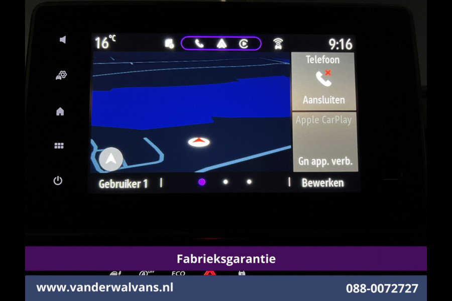 Renault Trafic 2.0 dCi 131pk L2H1 Fabrieksgarantie Euro6 Airco | Navigatie | Camera | LED | 2500kg Trekhaak | Apple Carplay Cruiscontrol, Bijrijdersbank, Parkeersensoren