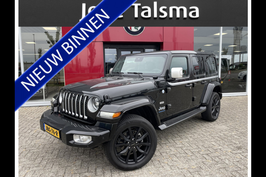Jeep Wrangler Unlimited 4xe 380 Overland By Irmscher | Leer | Camera's | 20" Velgen | Treeplanken