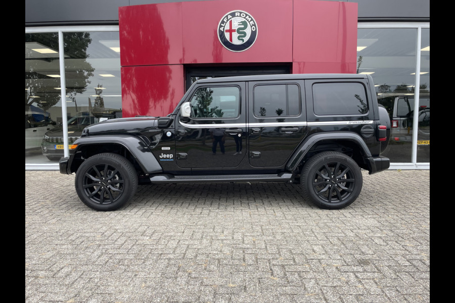 Jeep Wrangler Unlimited 4xe 380 Overland By Irmscher | Leer | Camera's | 20" Velgen | Treeplanken