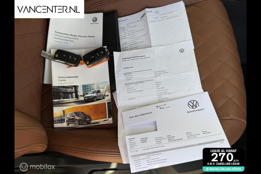 Volkswagen Caddy 2.0 TDI 102PK DSG Ladderklep LEDER LED