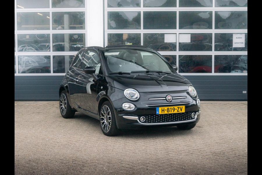 Fiat 500C Hybrid Star | Navi | Cruise | Airco | 16" | PDC | Apple Carplay | Kap Beige