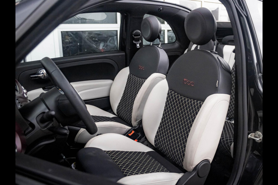 Fiat 500C Hybrid Star | Navi | Cruise | Airco | 16" | PDC | Apple Carplay | Kap Beige
