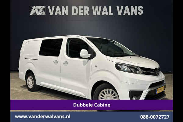 Toyota ProAce 2.0D-4D 123pk L3H1 Dubbele cabine Euro6 Airco | 5-Zits | 2x Zijdeur | 2500kg Trekhaak Navigatie, Cruiscontrol, Parkeersensoren