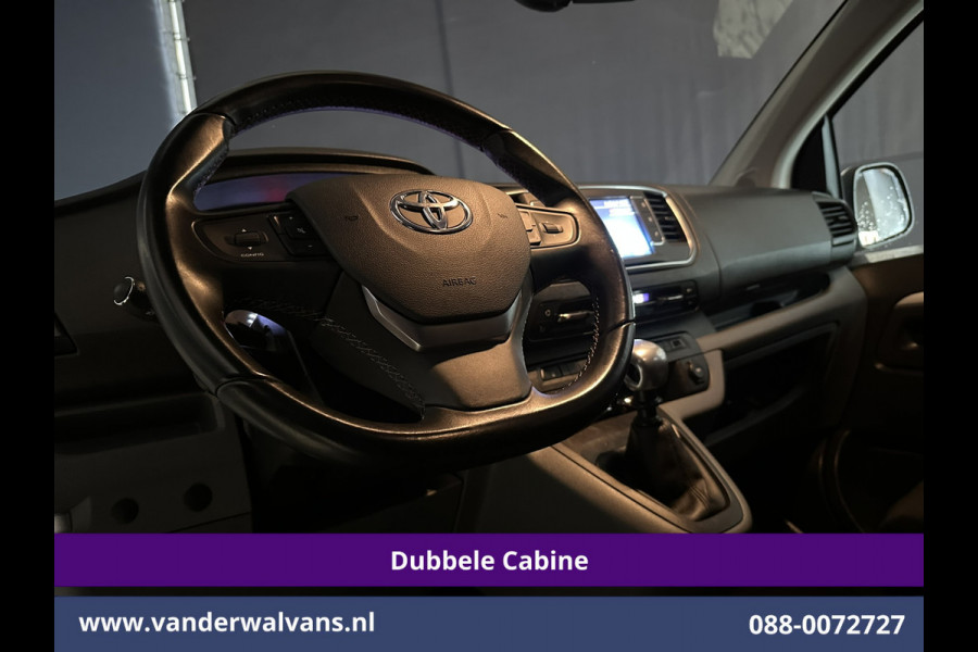 Toyota ProAce 2.0D-4D 123pk L3H1 Dubbele cabine Euro6 Airco | 5-Zits | 2x Zijdeur | 2500kg Trekhaak Navigatie, Cruiscontrol, Parkeersensoren