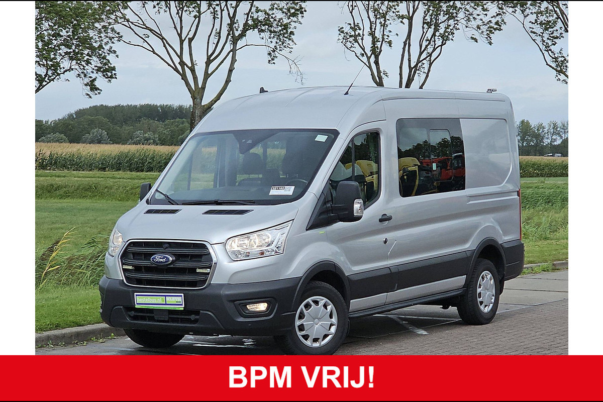 Ford Transit 350 2.0 TDCI L2H2 DC Trend Leer Cruise Trekhaak Carplay