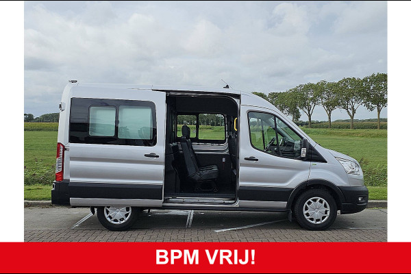 Ford Transit 350 2.0 TDCI L2H2 DC Trend Leer Cruise Trekhaak Carplay