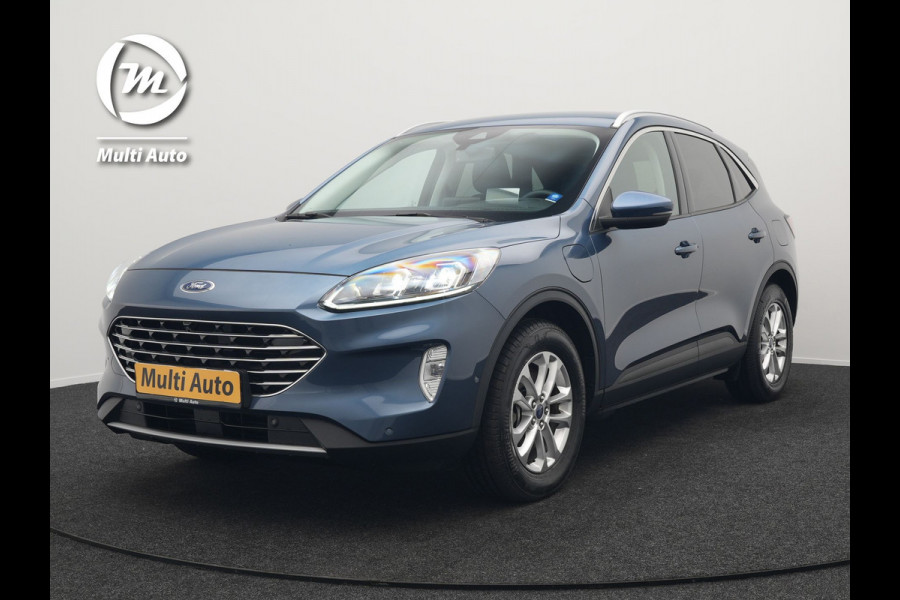 Ford Kuga 2.5 Titanium X Plug In Hybrid 225pk Dealer O.H. PHEV | Trekhaak Af Fabriek | Adaptive Cruise | Head Up | 360 Camera | Verwarmde Lederen Sportstoelen & Stuur | Blis | Navigatie | Keyless | Virtual | DAB |
